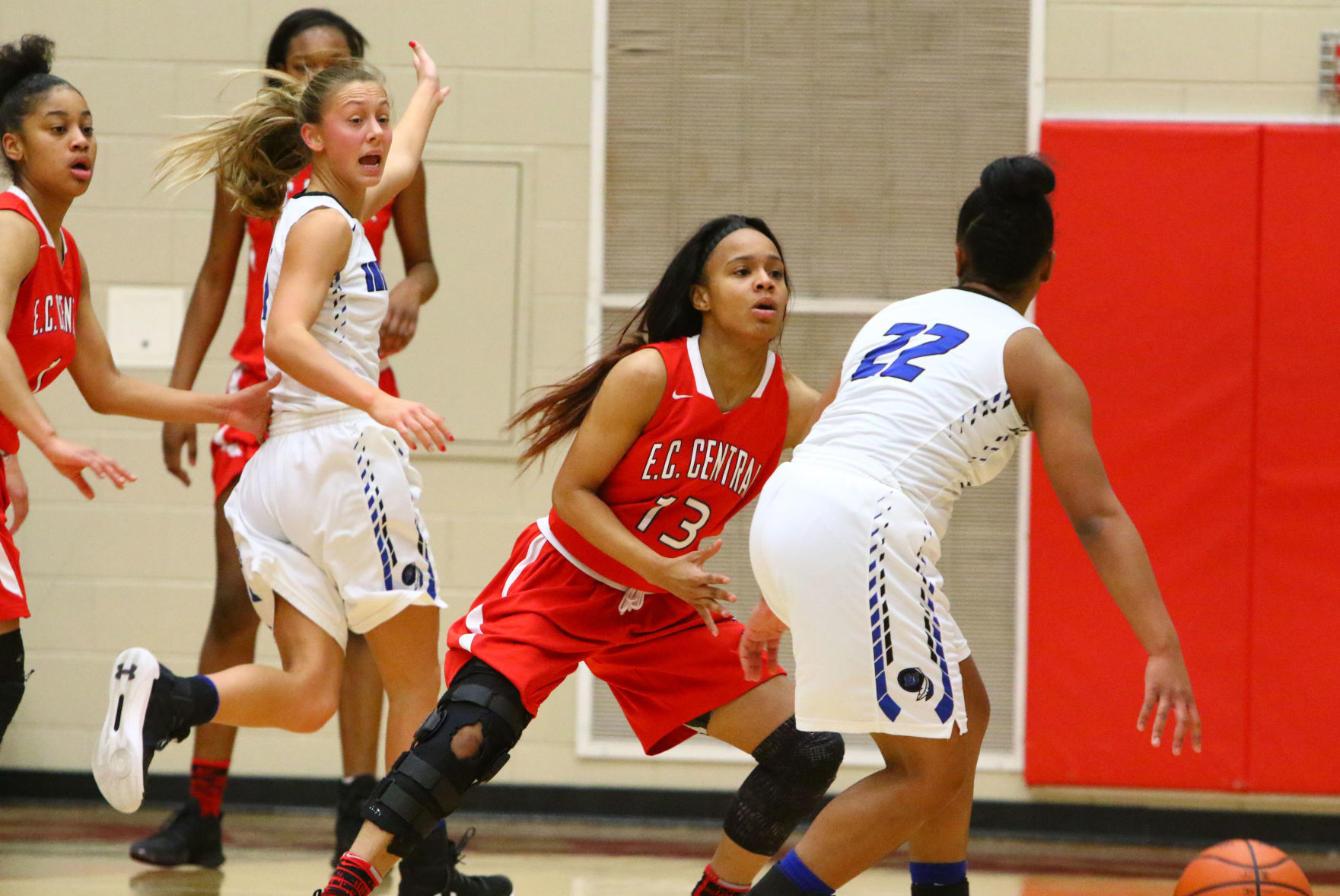 Gallery: Girls Basketball Sectional Finals - E.C. Central vs. Lake Central